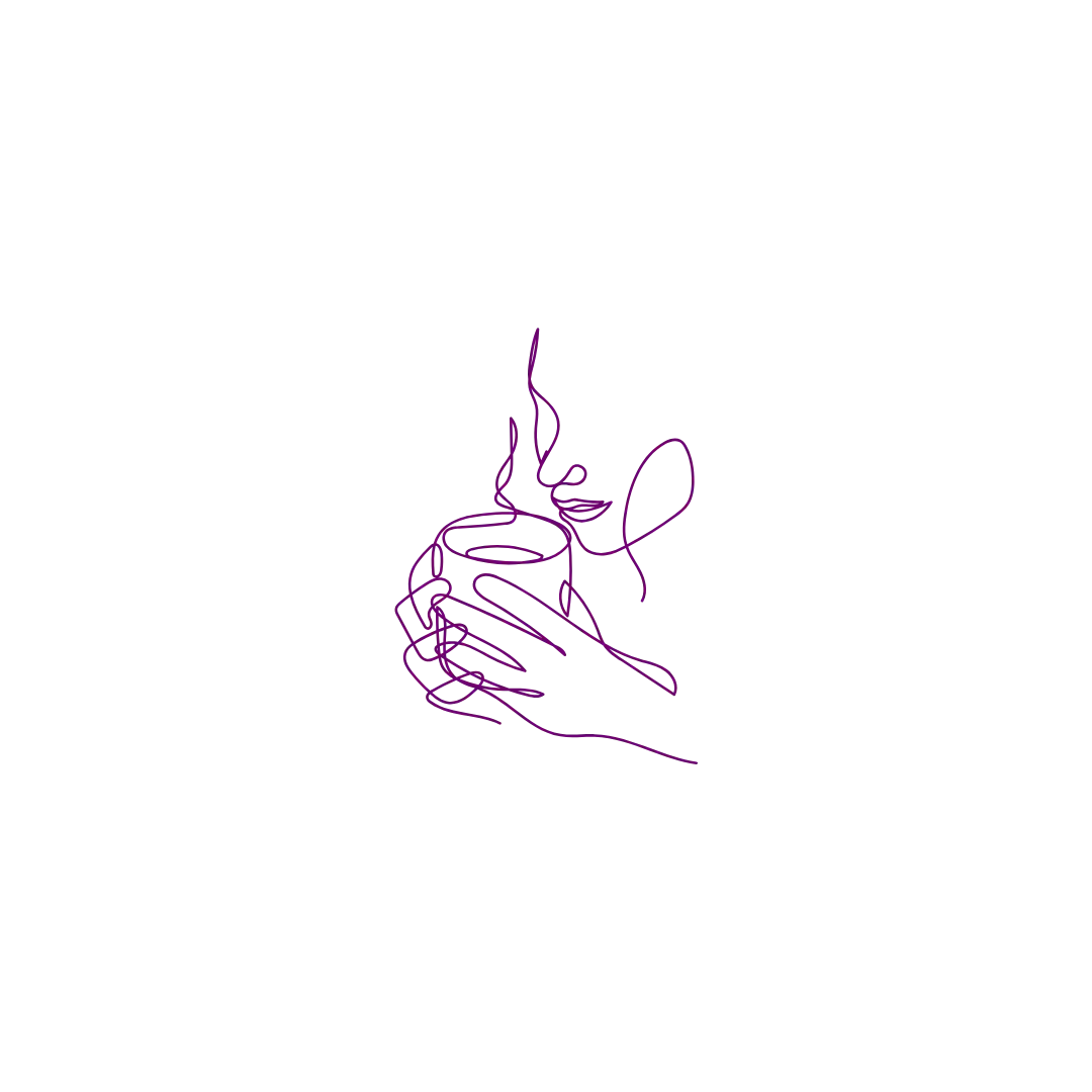 Figure abstraite violette.
