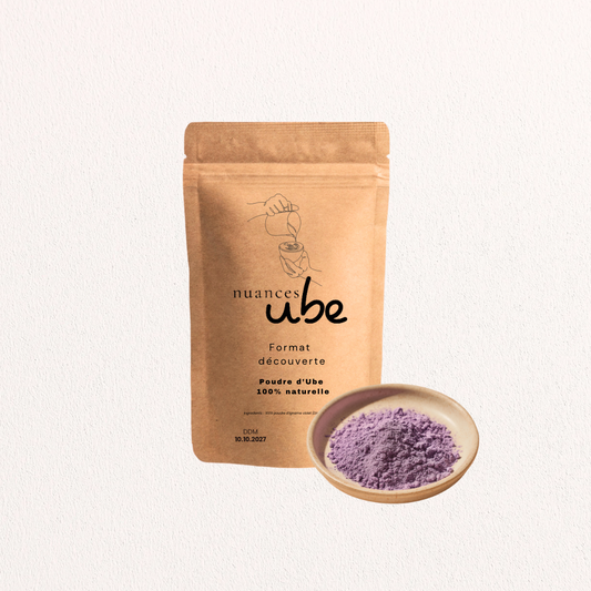 Poudre d’Ube 100% naturelle - format découverte - pour environ 6 à 9 ube lattes