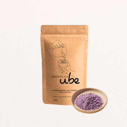Poudre d’Ube 100% naturelle - vegan sans gluten sans additifs - pour environ 18 lattes