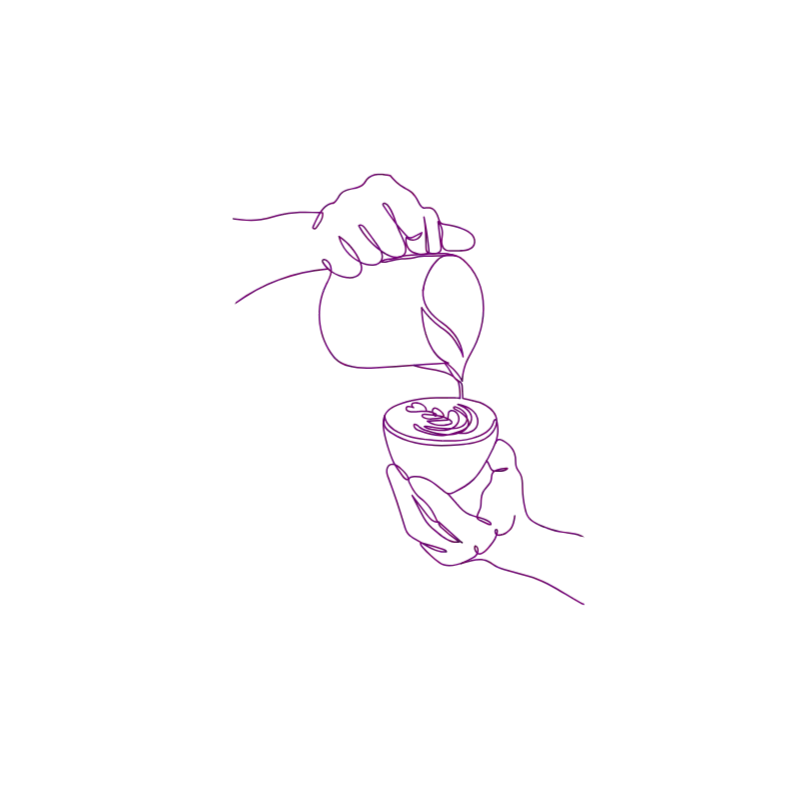 Liquide pixelisé violet coulant entre les conteneurs.